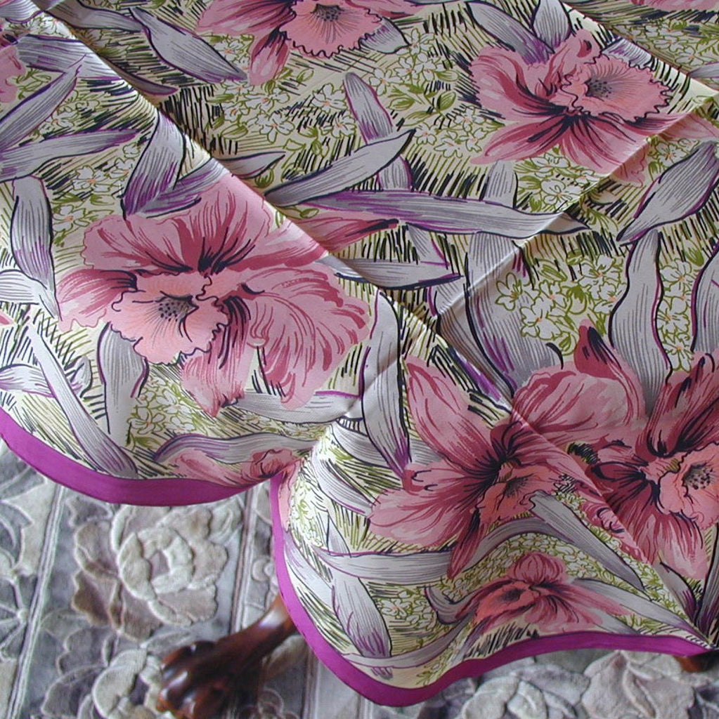 100% Silk Scarf (Print 406)