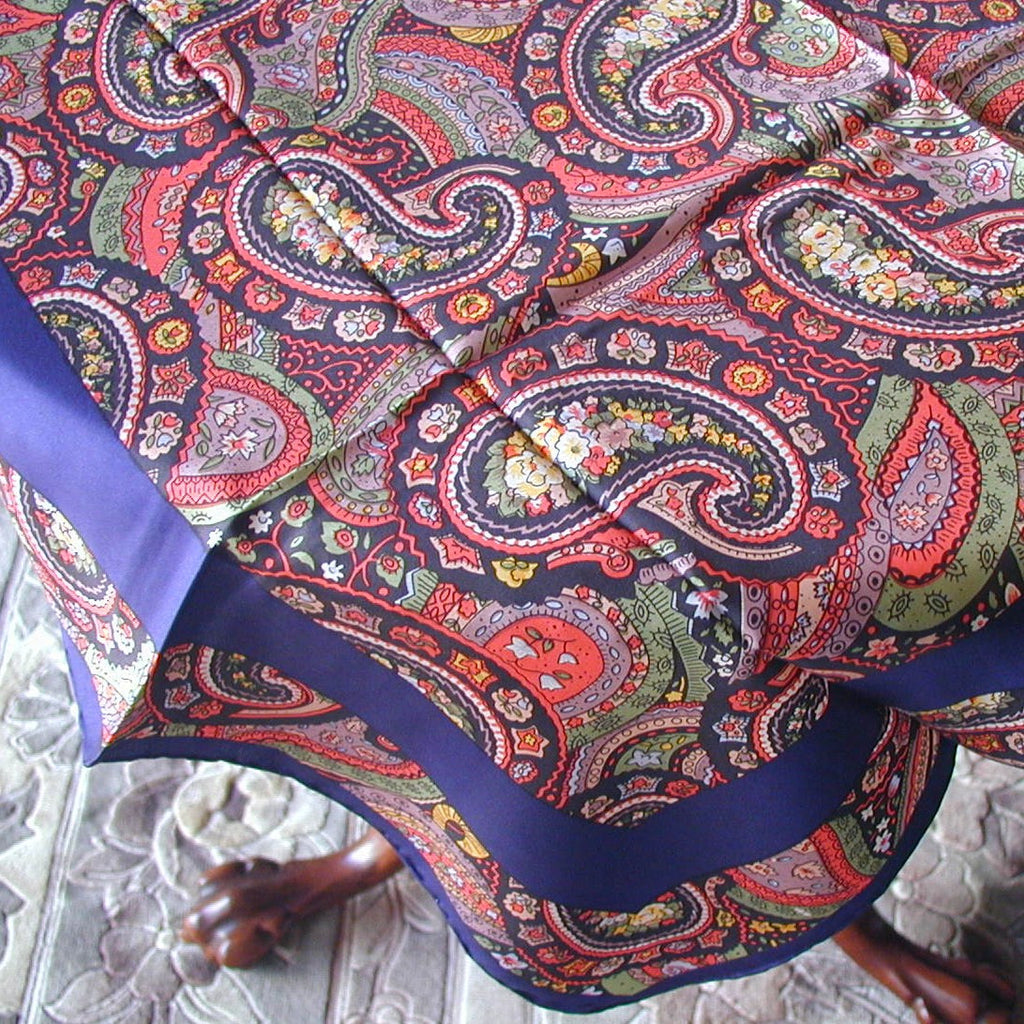 100% Silk Scarf (Print 418)